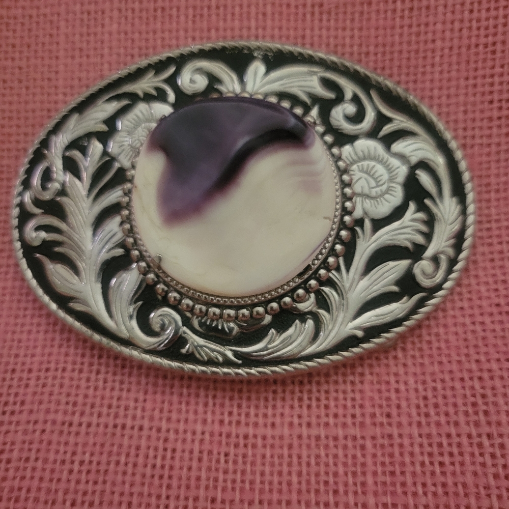Western Vintage Belt Buckle Floral & Composite